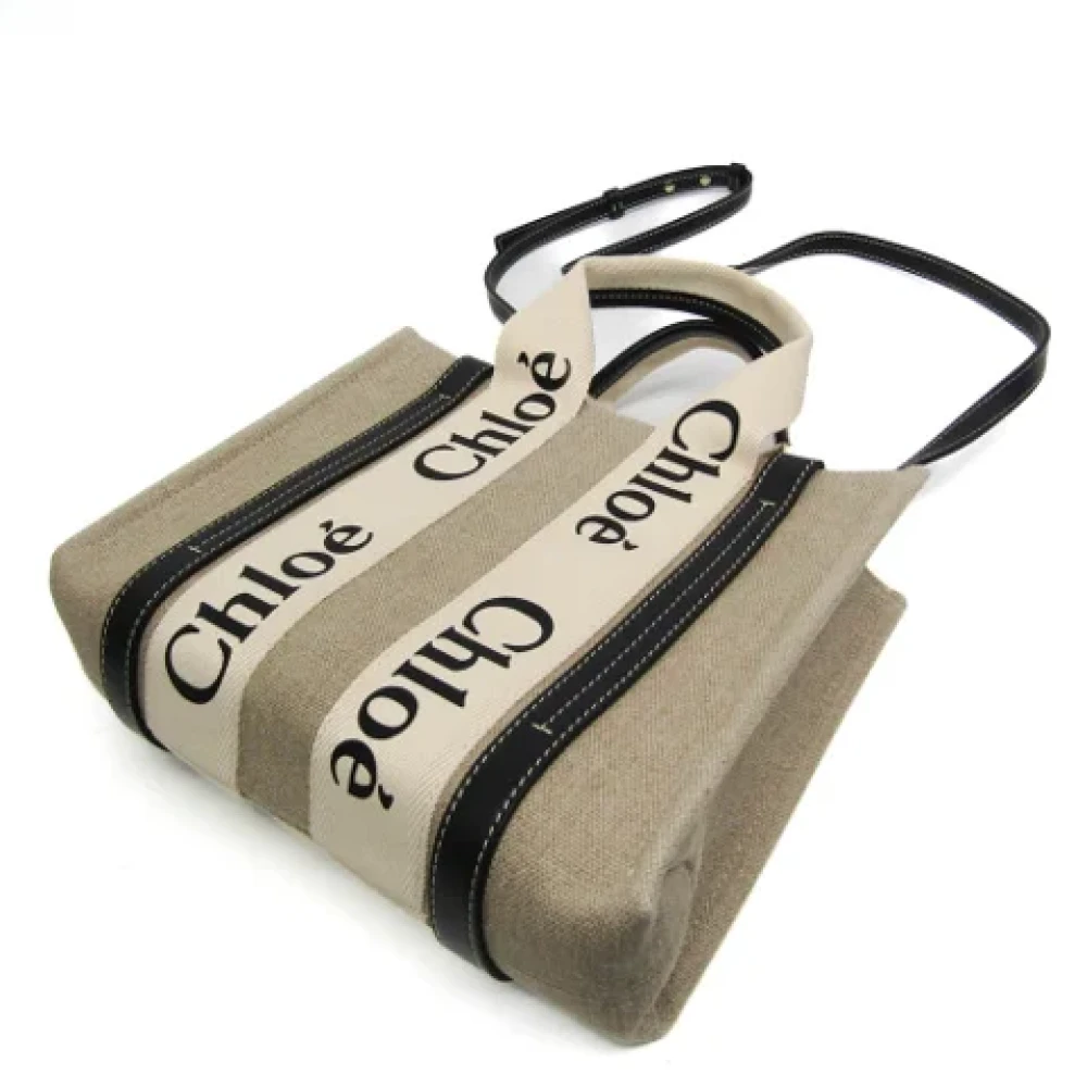 Chloé Pre-owned Canvas handbags Beige Dames