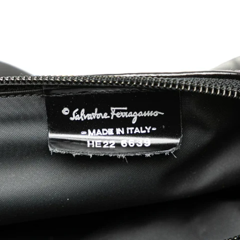 Salvatore Ferragamo Pre-owned Canvas handbags Black Dames