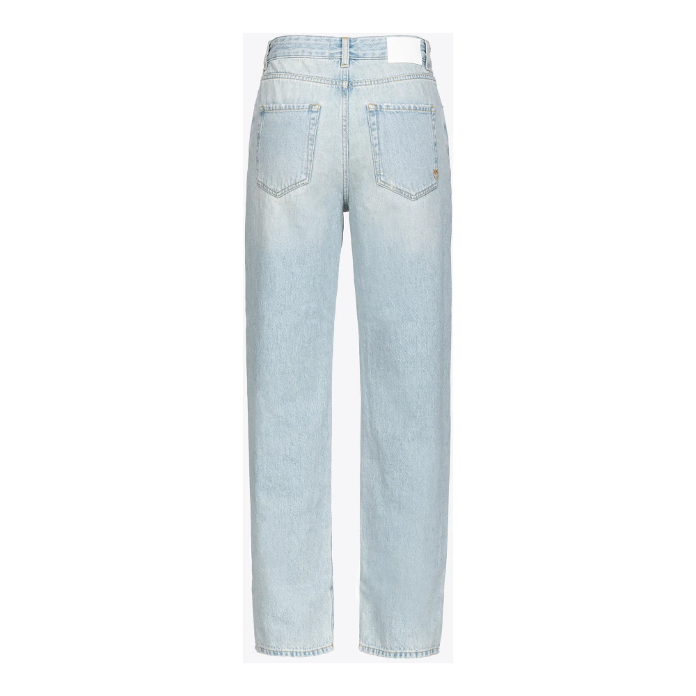 pinko Vintage Denim Boyfriend Jeans Blue Dames