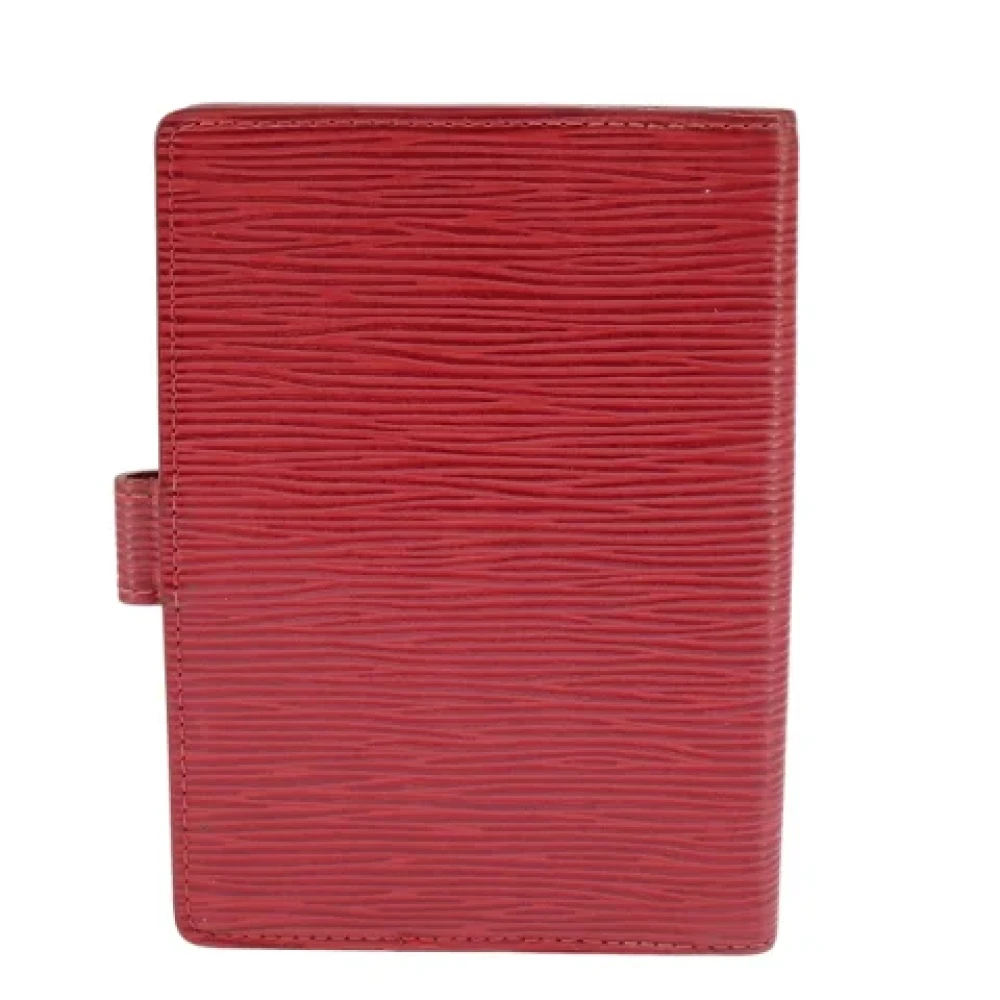Louis Vuitton Vintage Pre-owned Leather home-office Red Dames