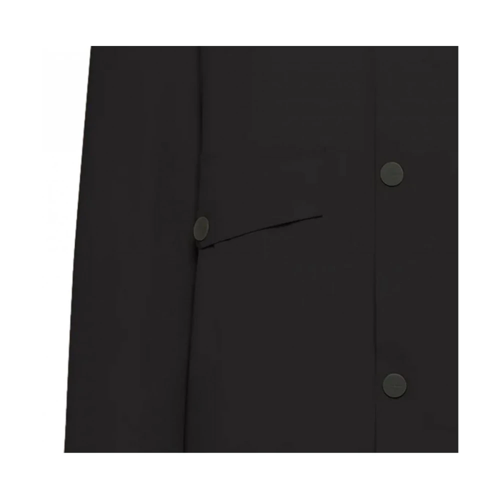 RRD Zwarte Parka Jas met Surflex Stof Black Heren