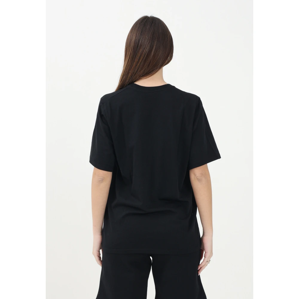 Dsquared2 Zwart T-shirt met korte mouwen en logo Black Dames