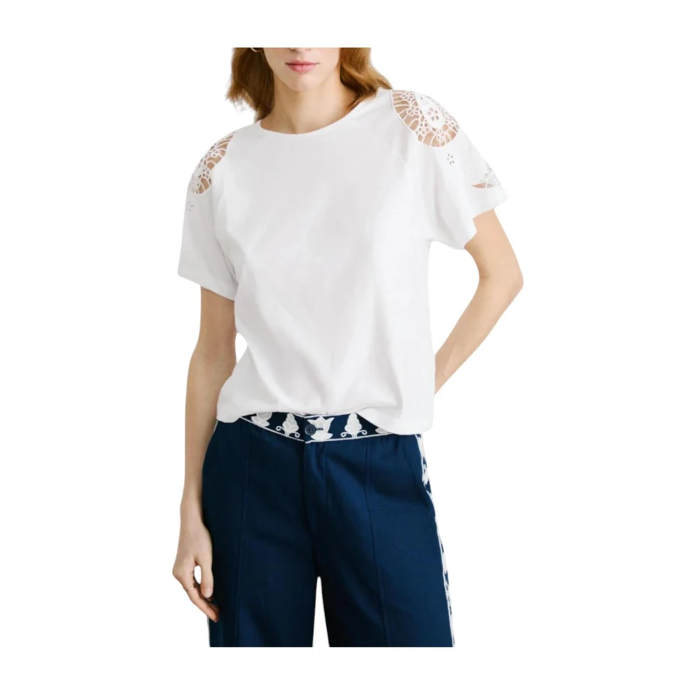Pepe Jeans Vit Veronica T-Shirt, Fräsch Och Elegant Stil