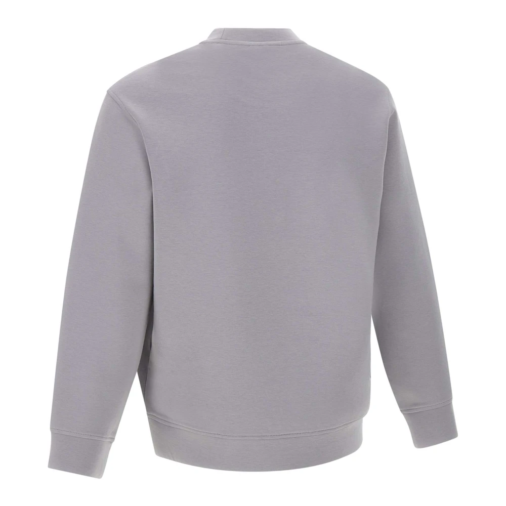 Emporio Armani Grijze Katoenmix Sweatshirt met Logo Gray Heren