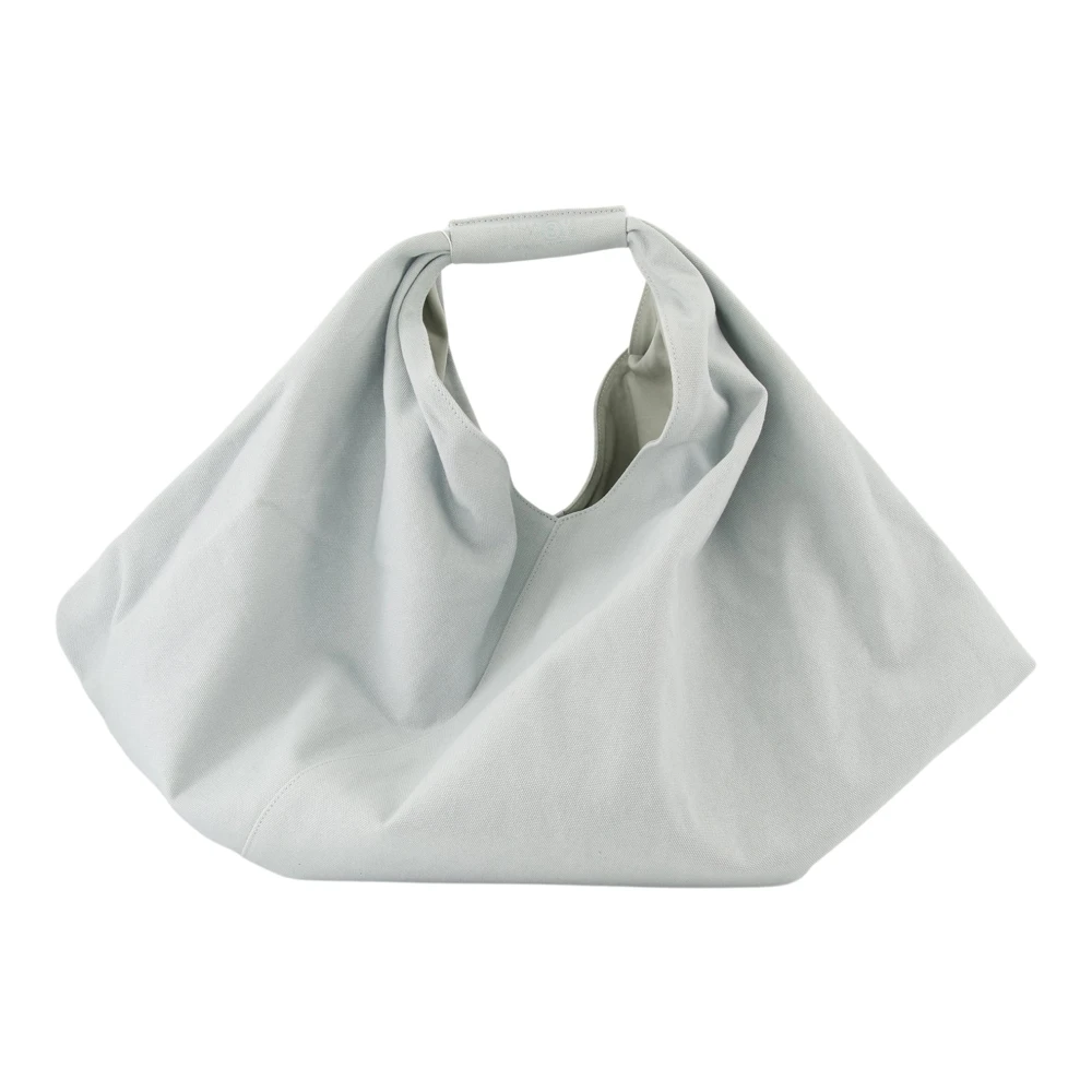 MM6 Maison Margiela Japanse Katoenen Tote Tas Blauw Grijs Gray Dames