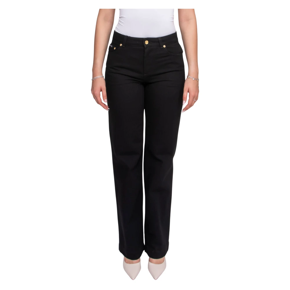 Dolce & Gabbana Women's Black Denim 5-Pocket Trousers