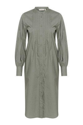green-shirt-dress-with-puffed-sleeves