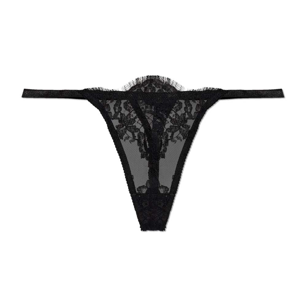 Dsquared2 Femme Noir Sous-Vêtements, Taille: 46 Fr String En Dentelle