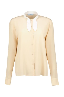 Beige Silkesskjorta