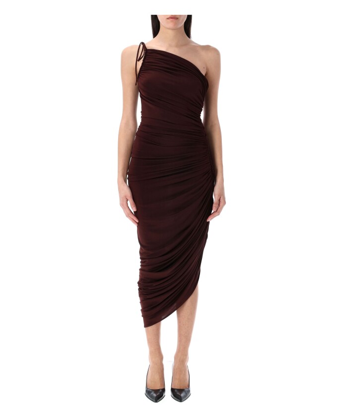 robe-bordeaux-midi-drapee-asymetrique