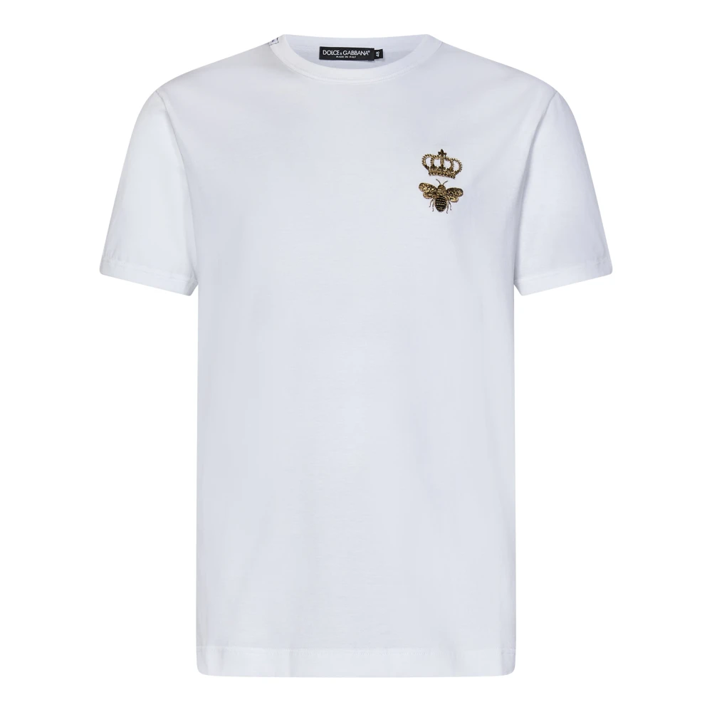 Dolce & Gabbana Hombre Blanco Camisetas, Talla: L