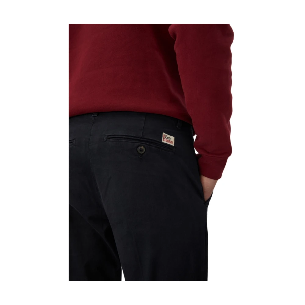 Roy Roger's Slim-fit Trousers Blue Heren