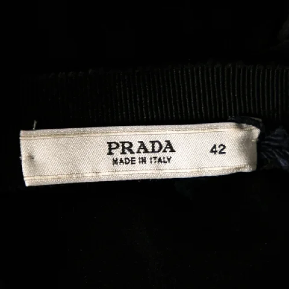 Prada Vintage Pre-owned Silk tops Black Dames