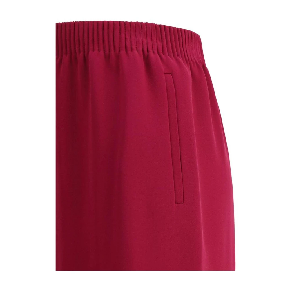 Valentino Fuchsia Palazzo Broek met Zijzakken Red Dames