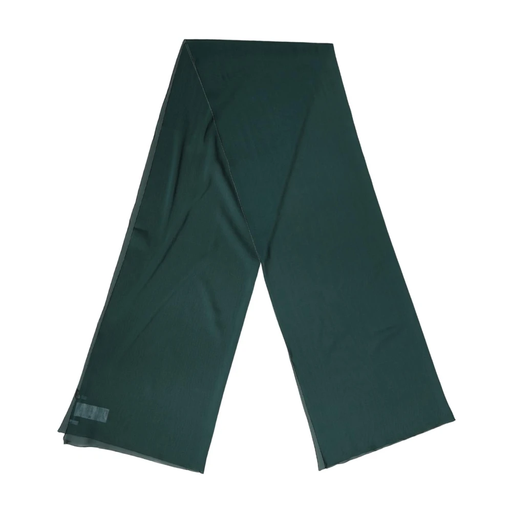 Dolce & Gabbana Damen Grün Seidenes Hals-Wickeltuch Stola