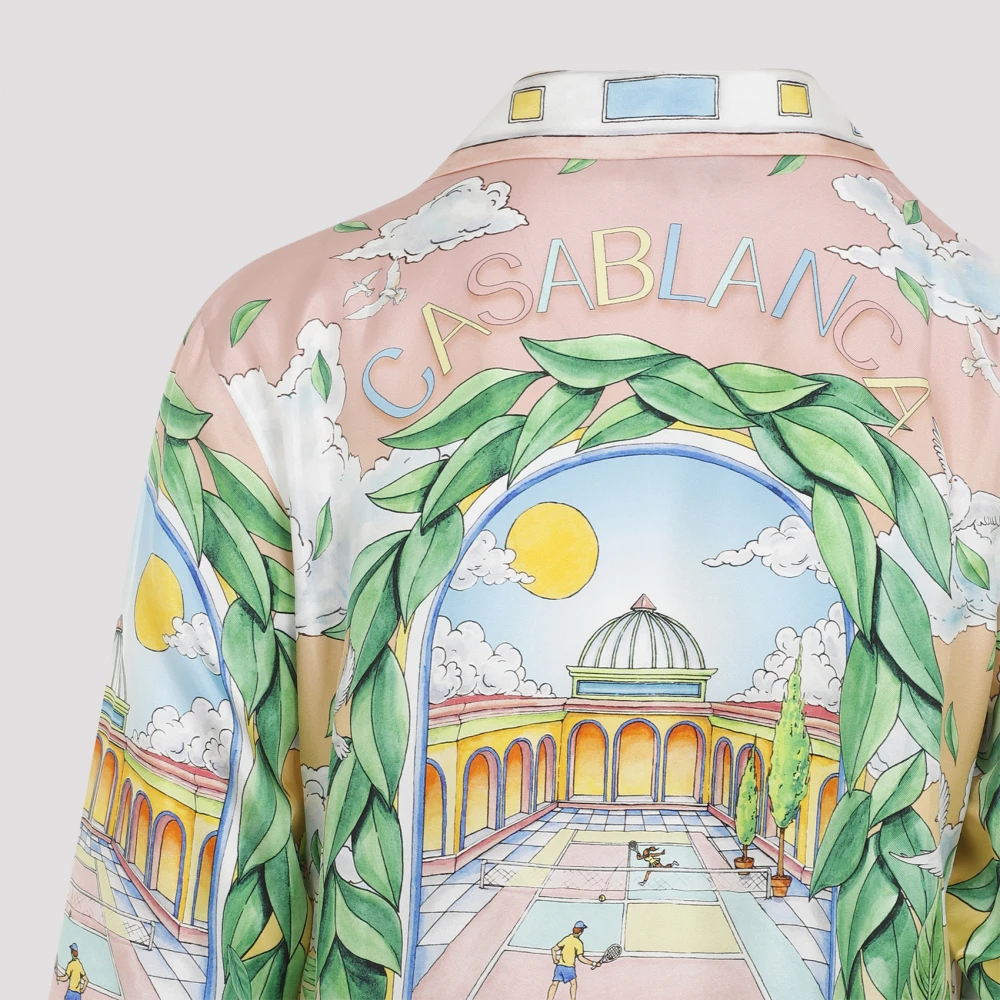 Casablanca Luxe Zijden Multicolor Overhemd Multicolor Heren