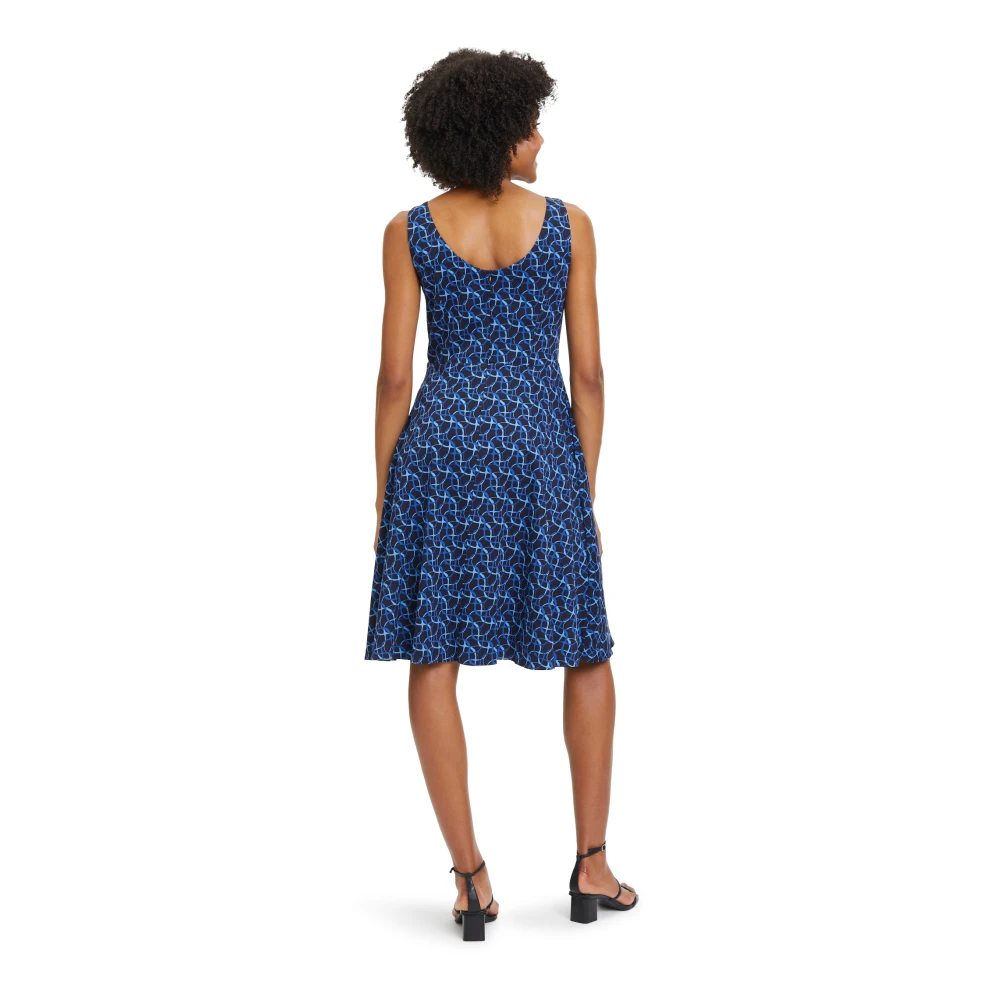 Vera Mont Mouwloze Cocktailjurk Blue Dames