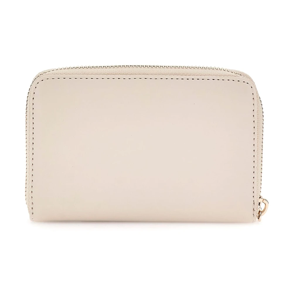 Guess Laurel Small Zip Portemonnee Beige Dames