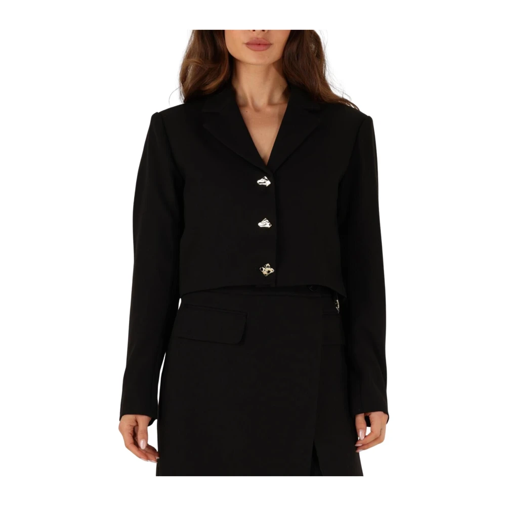 Notre-v Zwarte Blazer Na-Elai Black Dames