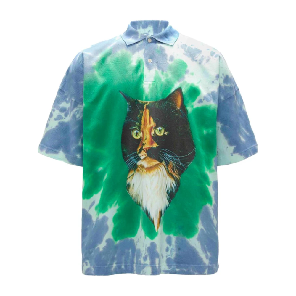 JW Anderson Tie Dye Print Katoenen T-shirt Multicolor Heren