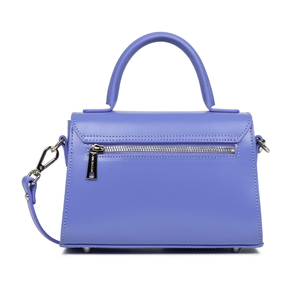 Lancaster Elegante Flap Handtas met Metalen Sluiting Blue Dames