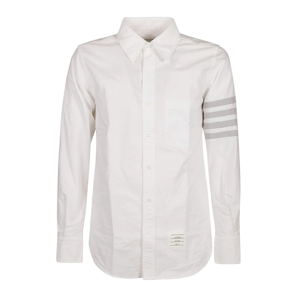 Thom Browne Klassieke Button Down Overhemd White Heren