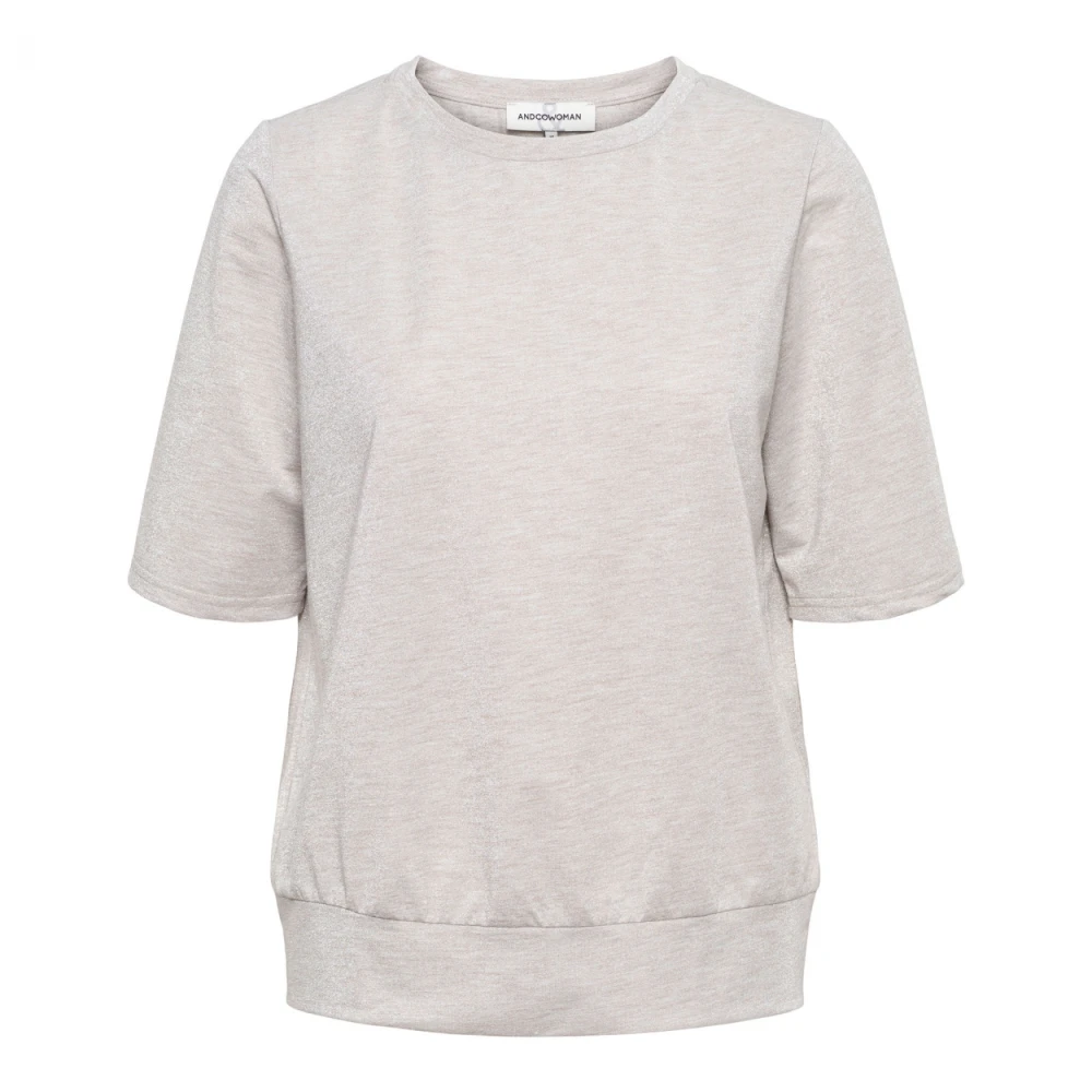 &Co Woman T-shirt met ronde hals Beige Dames