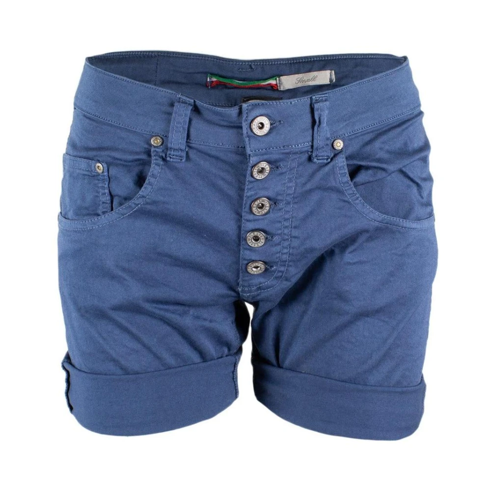 Please Women's Blue Denim Shorts For Versatile Style