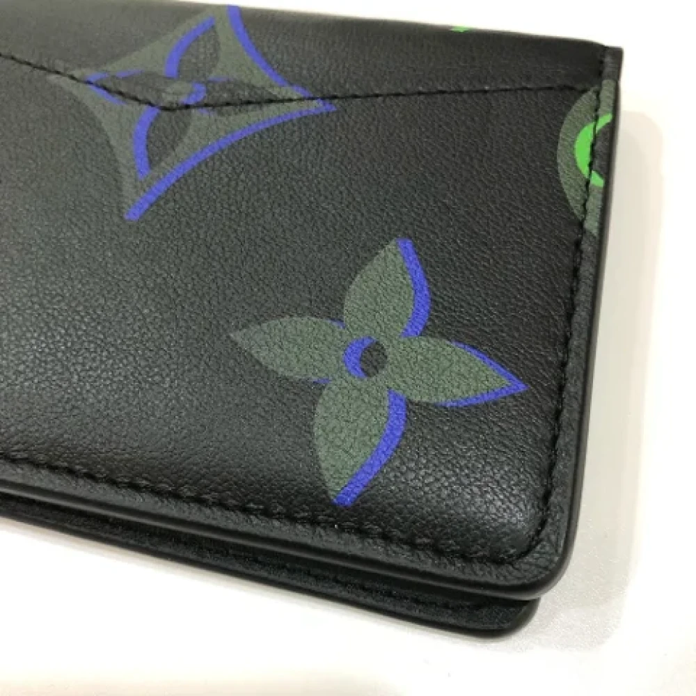 Louis Vuitton Vintage Pre-owned Leather wallets Black Heren