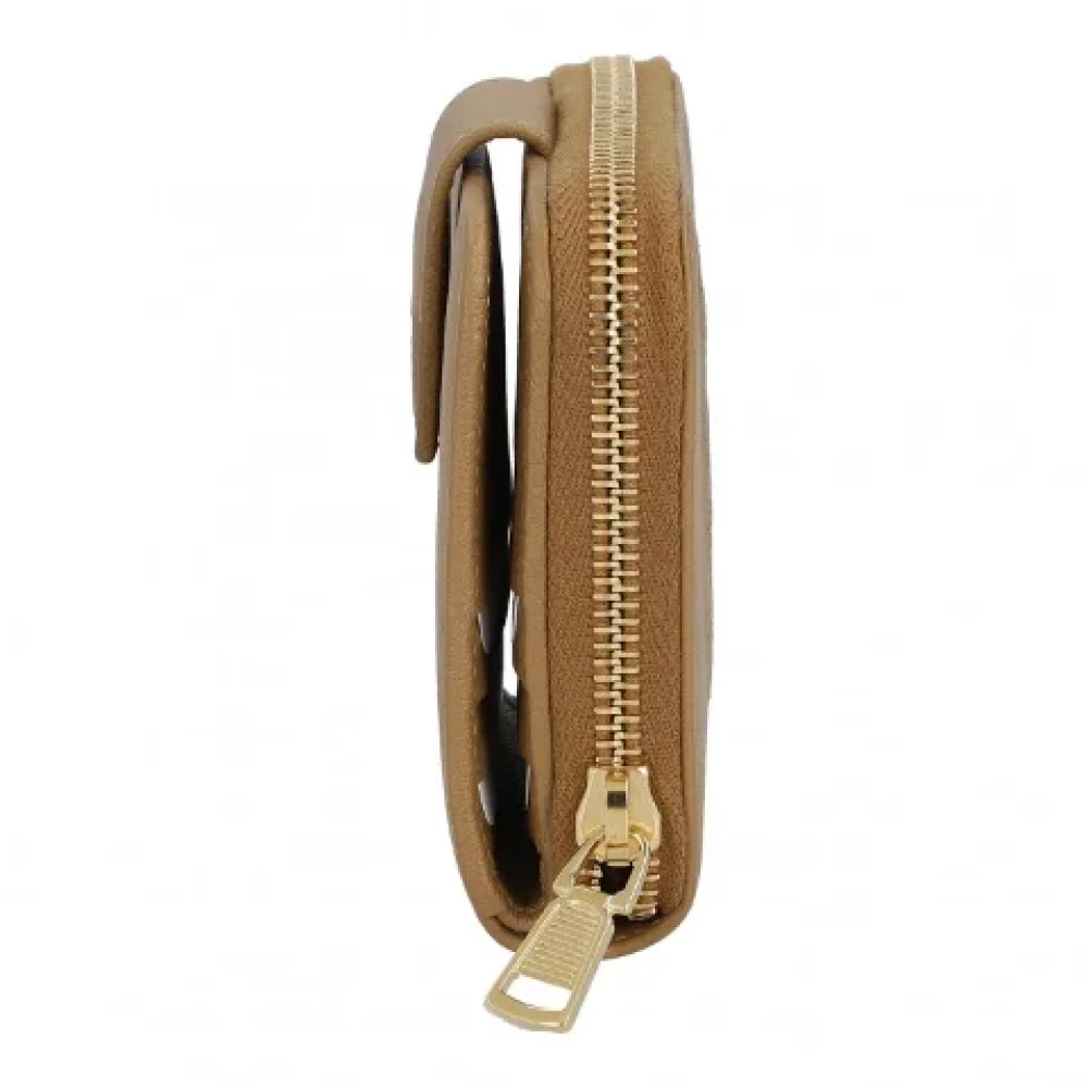 Yves Saint Laurent Vintage Pre-owned Leather wallets Beige Dames