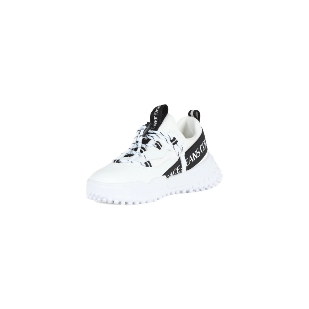 Versace Jeans Couture Sneakers met logo in neopreen en eco-leer White Heren