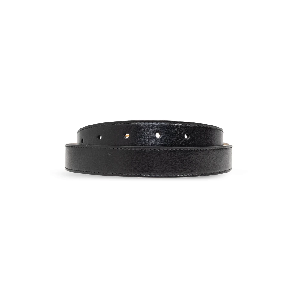 Balmain Leren riem Black Dames