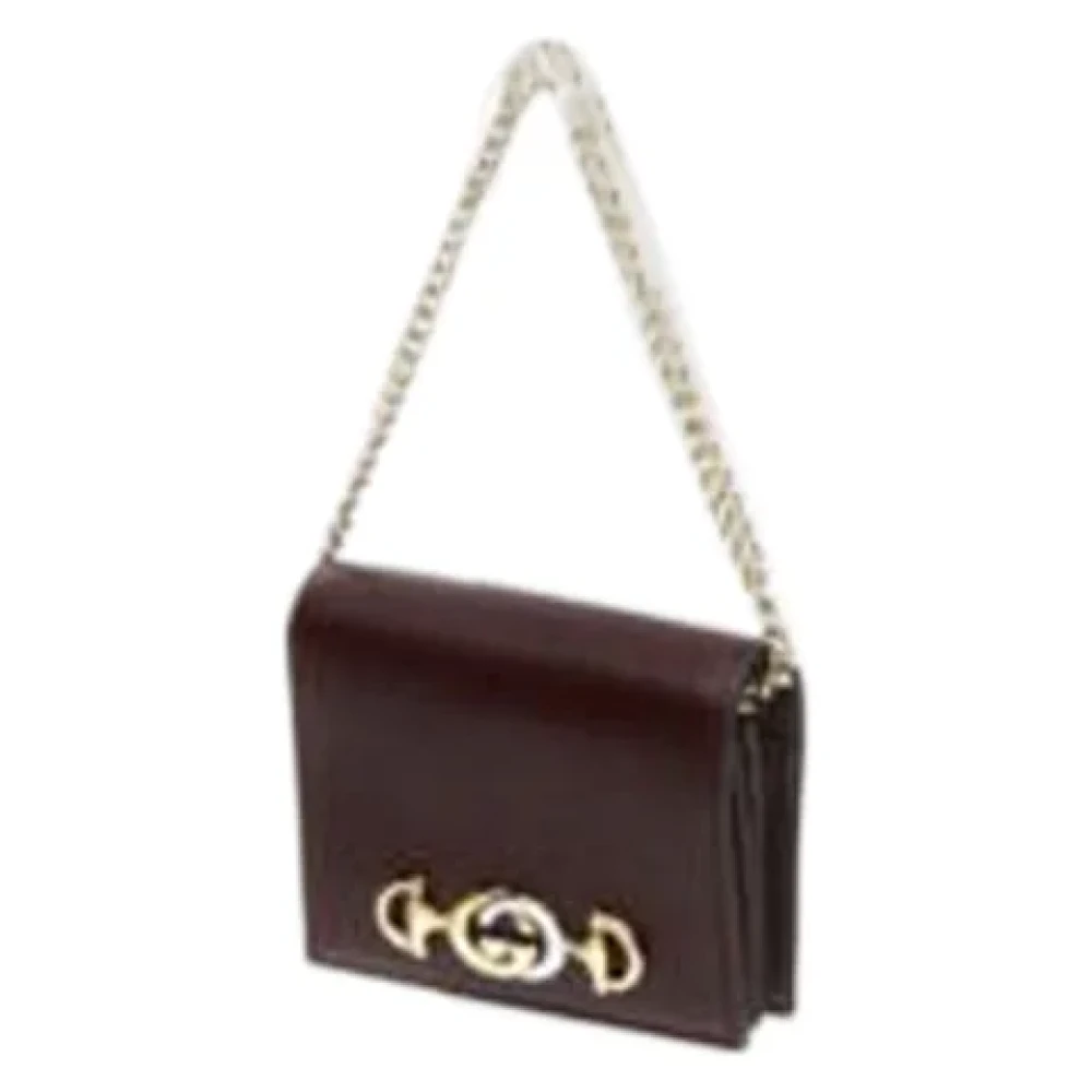 Gucci Zumi Bi-Fold Wallet on Chain Red Dames