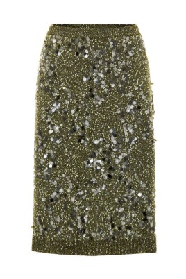 green-sequined-knit-skirt