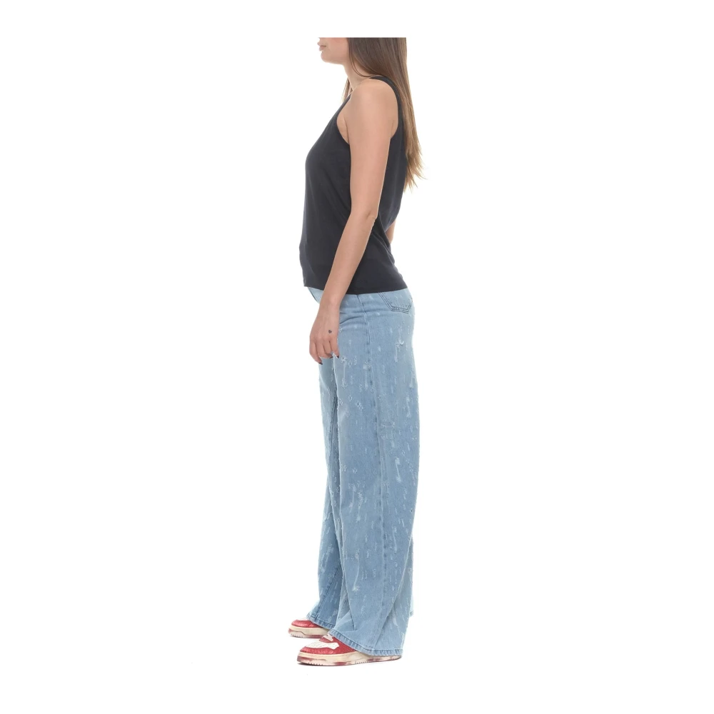 majestic filatures Sleeveless Tops Blue Dames