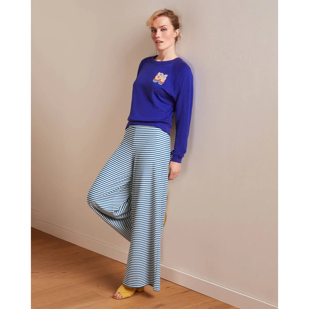 king louie Febe Sweater Peachy Blue Dames