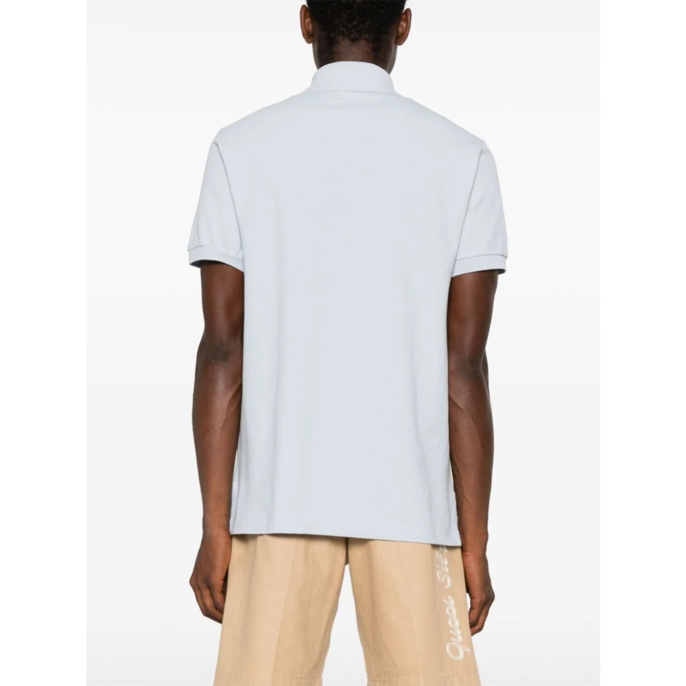 ETRO Blauw Piqué Polo Shirt Blue Heren