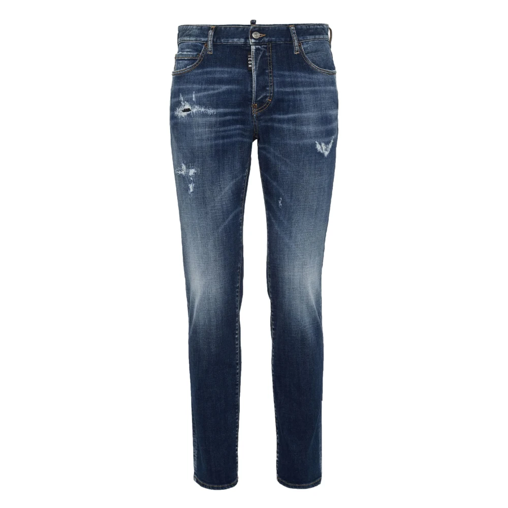 Dsquared2 Navy Blauwe Casual Broek Blue Heren