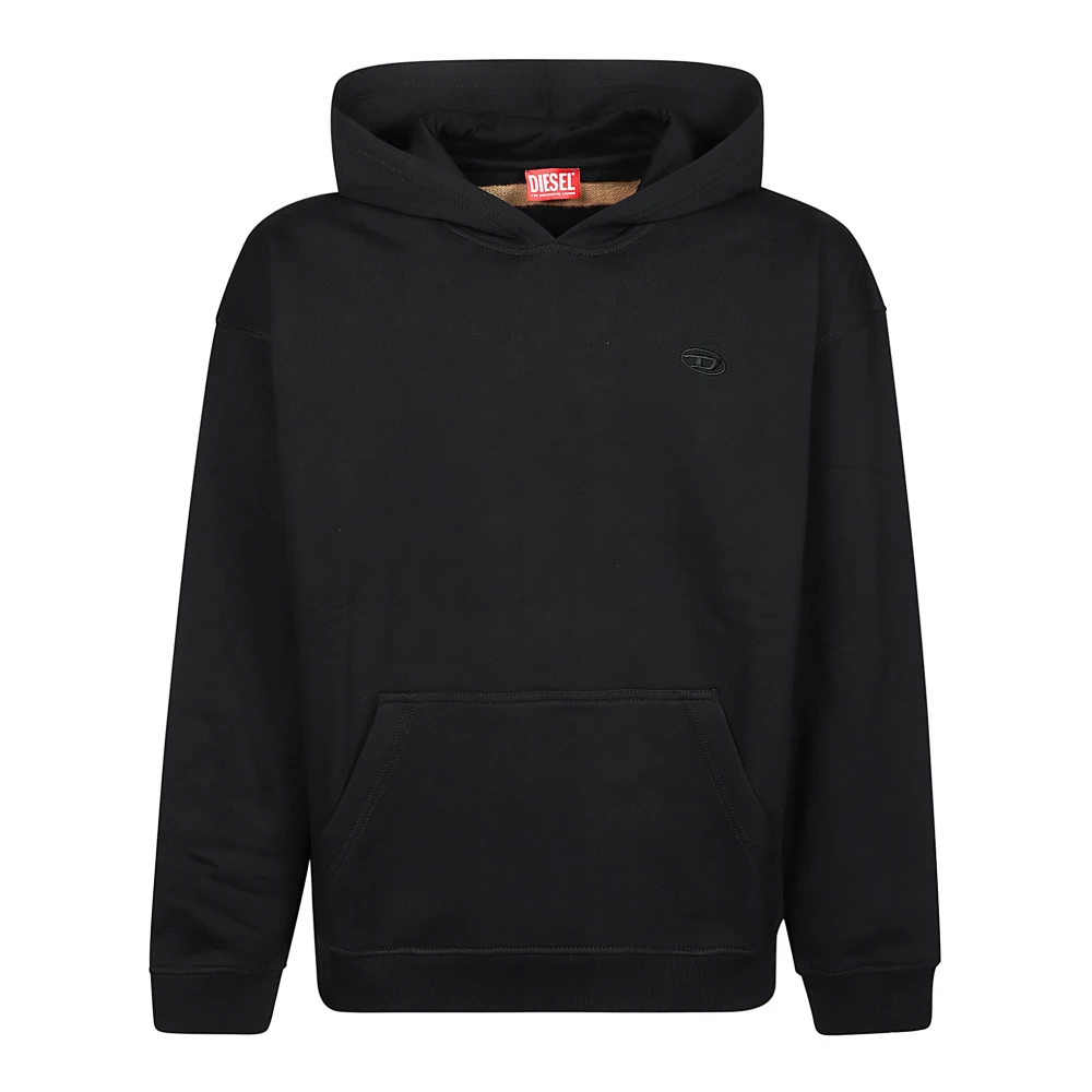 Diesel Bleach Sweatshirt Black Heren