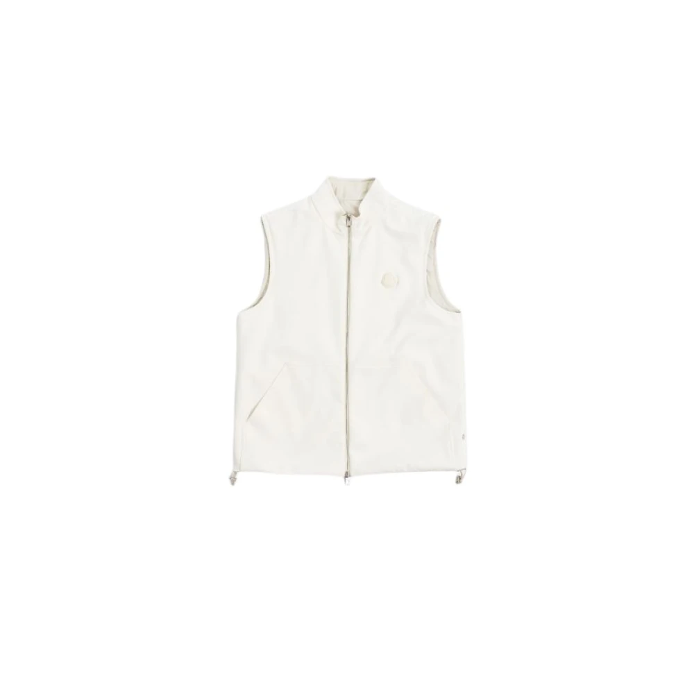 Moncler - Jackets > Vests - White - Moncler - Modalova