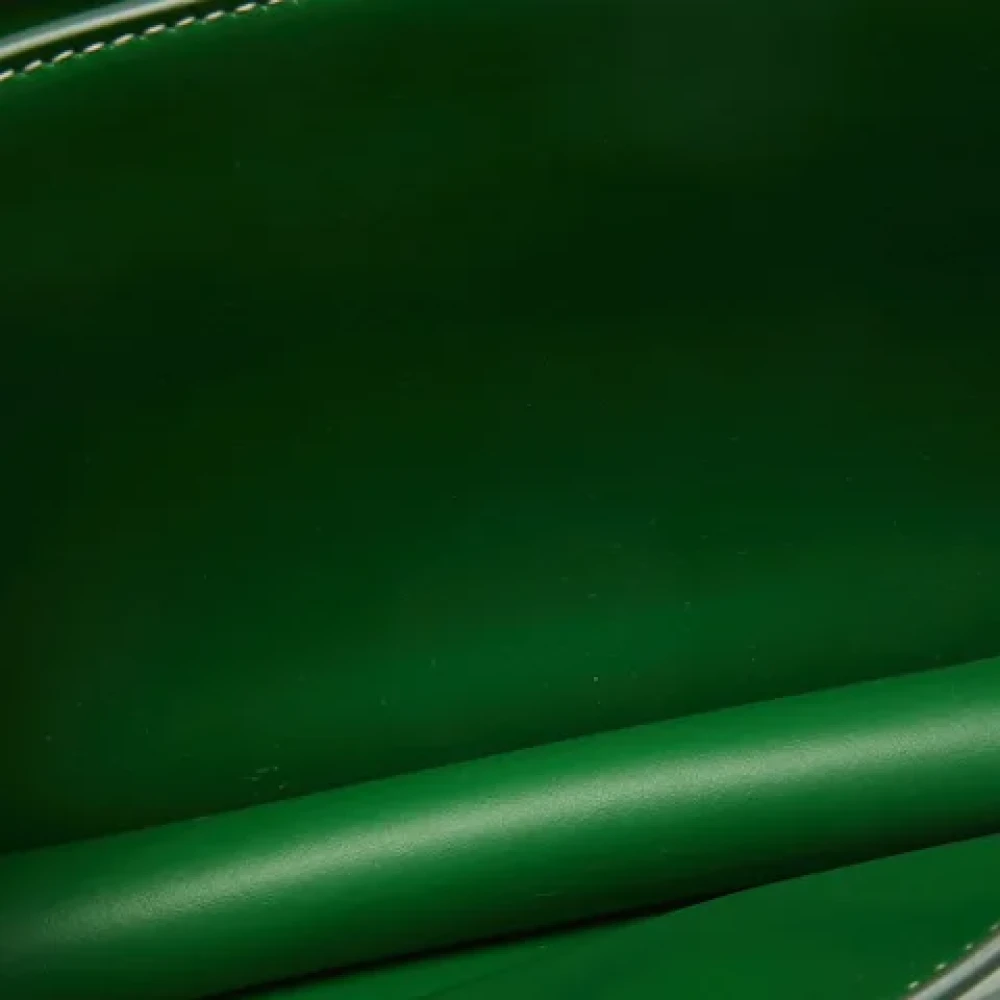Burberry Vintage Pre-owned Leather shoulder-bags Green Dames