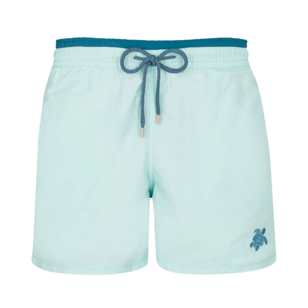 Vilebrequin Heren Solid Bicolore Zwemshorts Blue Heren