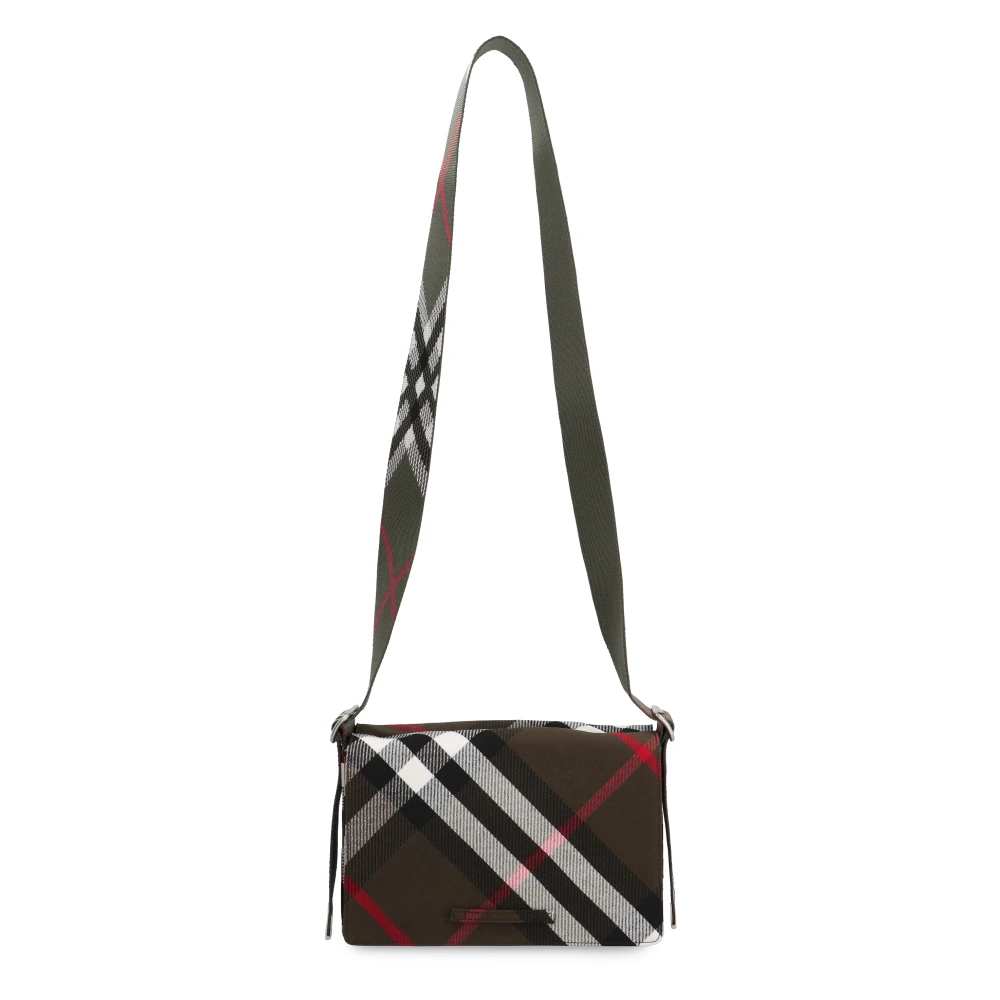 Burberry Stoffen Schoudertas met Motief Multicolor Heren
