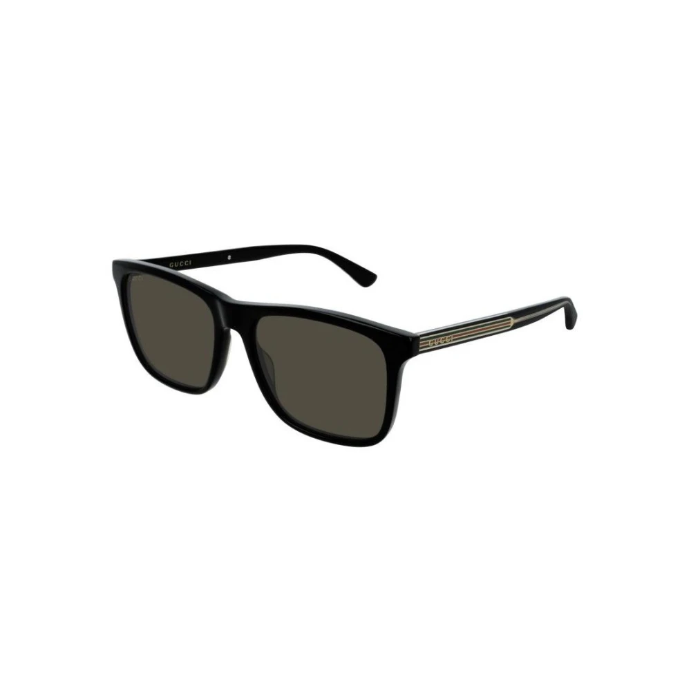 Gucci Men's Black Sunglasses, 57 Mm, Square Sunglasses