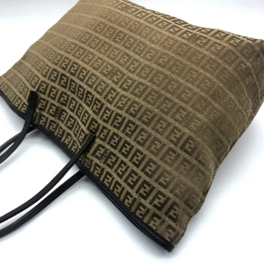 Fendi Vintage Pre-owned Canvas fendi-bags Beige Dames