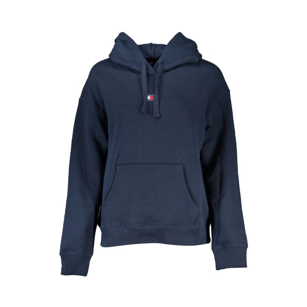 Tommy Hilfiger Stijlvol Blauw Hoodie met Logodetail Blue Dames