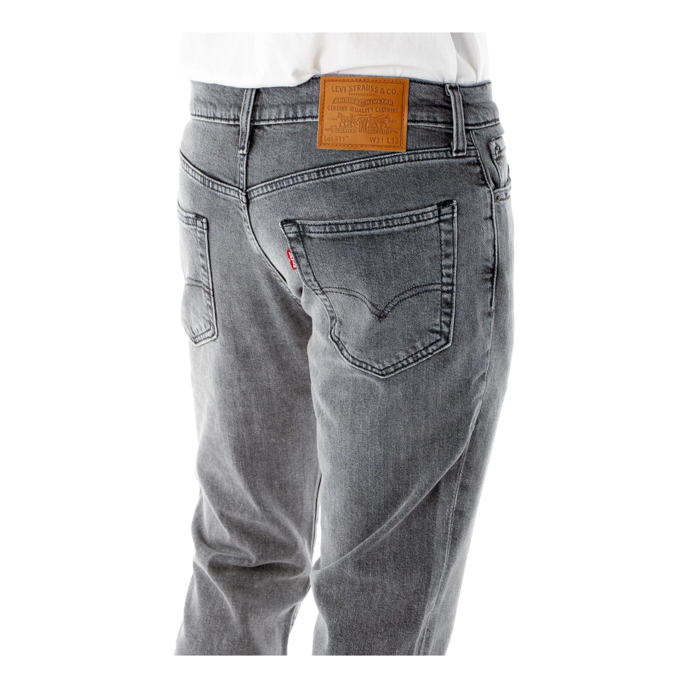 Levi's Slim Fit Comfort Stretch Denim Jeans Gray Heren