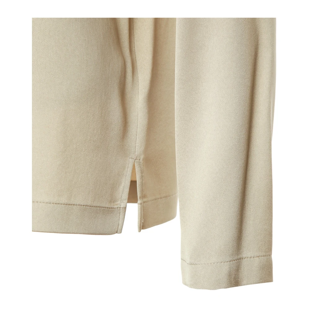 drykorn Flowy Blouse met knoopsluiting Beige Dames