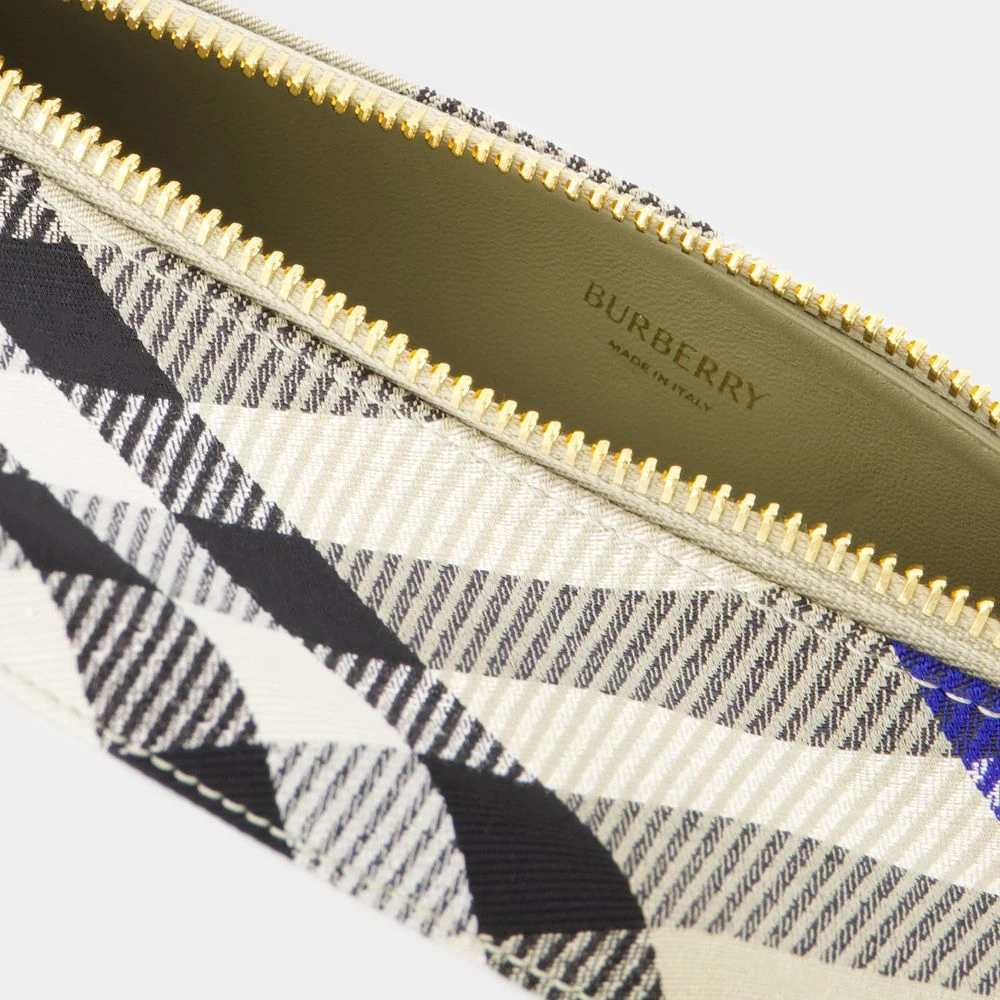 Burberry Shield Wallet On Chain Synthetisch Neutraal Beige Dames