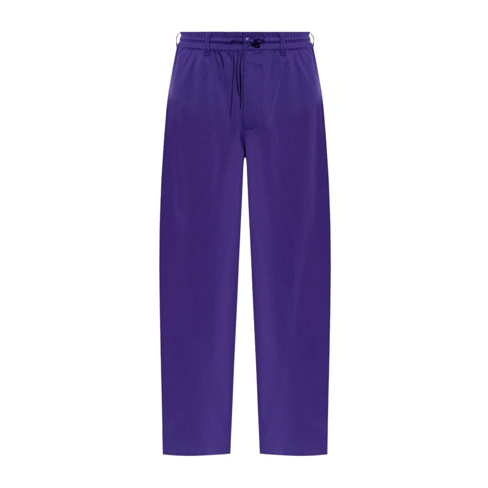 Y-3 Paarse Stijlvolle Broek Purple Heren